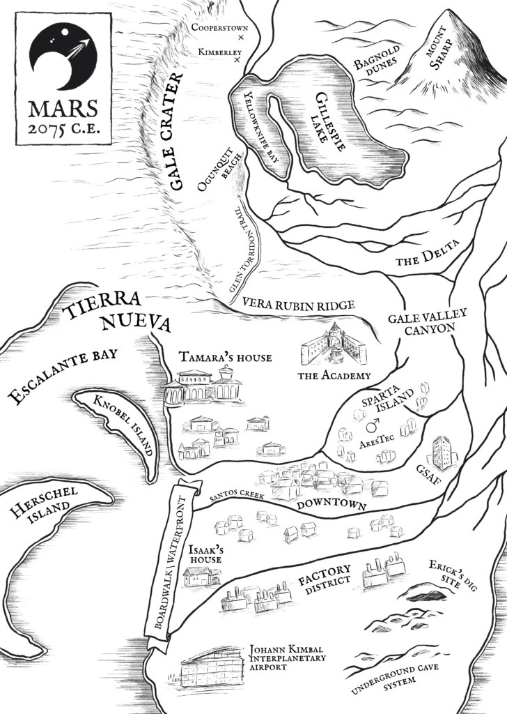 Map of Mars c. 2075 C.E.